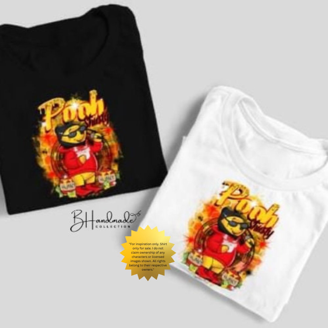 “Blinged Out Bear” Graphic Tee | Streetwear Money Bear Shirt | Urban Hip-Hop Style Drip Tee