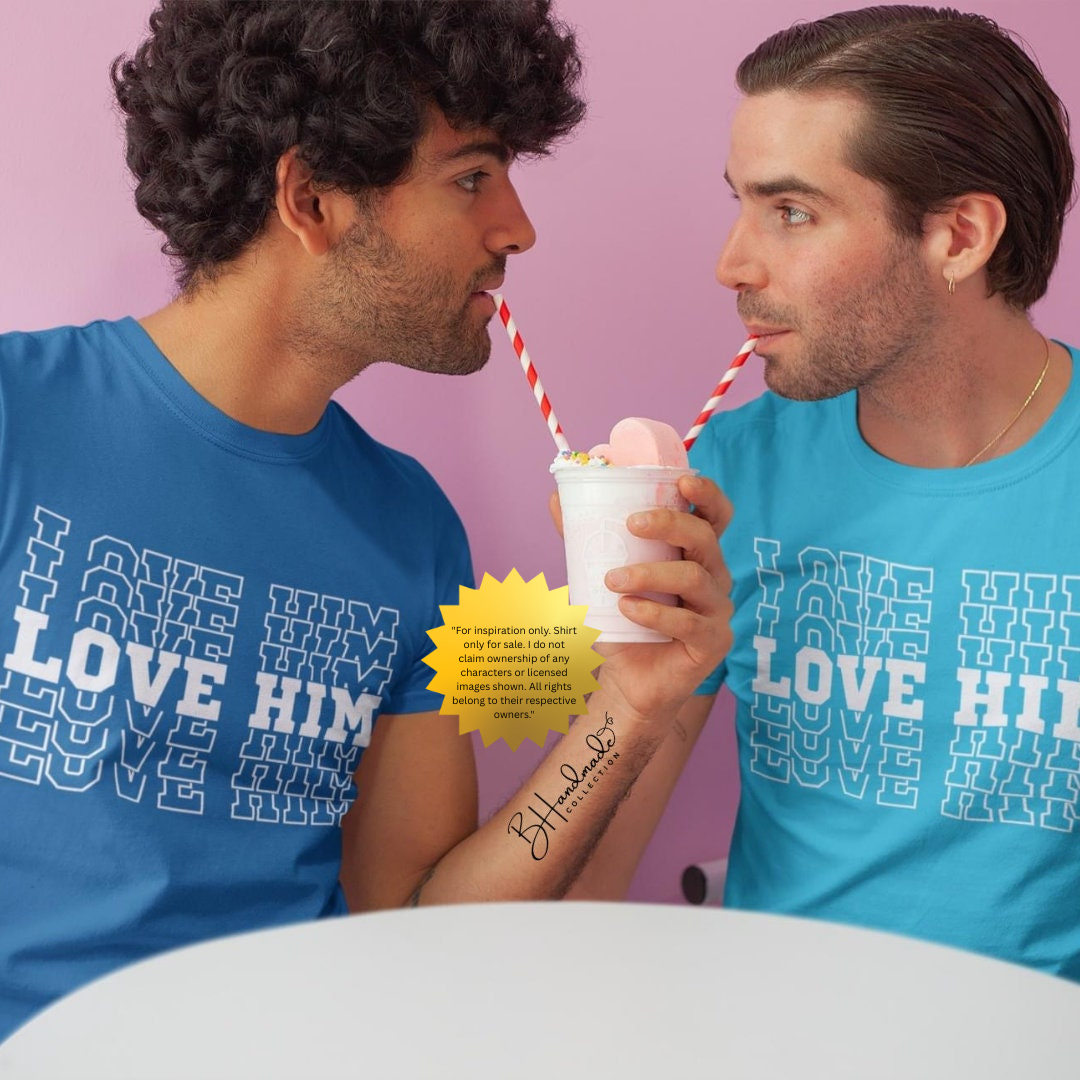 Love Him Love Her Matching Couples Shirts | Valentine’s Day Gift | His & Hers Unisex Tees | Handmade Matching Outfit