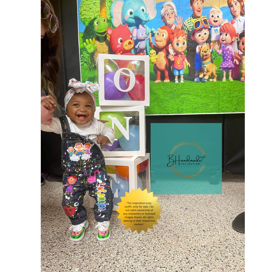 Colorful Music Birthday Outfit β Nursery Rhyme Theme β Custom Handmade Toddler Party Outfit β Overalls, Skirt, Shorts, or Tutu