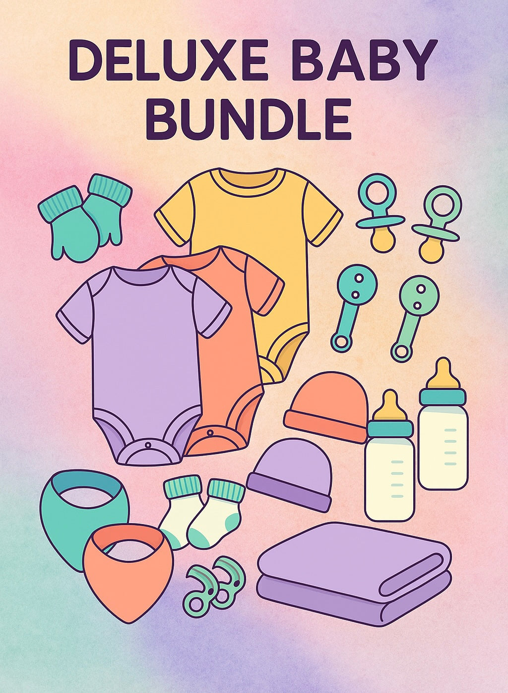 Deluxe Baby Bundle | Personalized Newborn Gift Set | Custom Baby Essentials | Premium Baby Shower Bundle