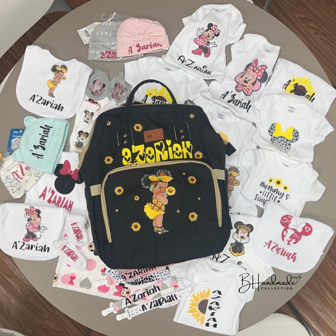 Deluxe Custom Diaper Bag Set