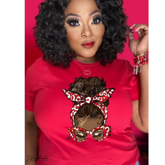 Afro Bun Sorority Greek Girl