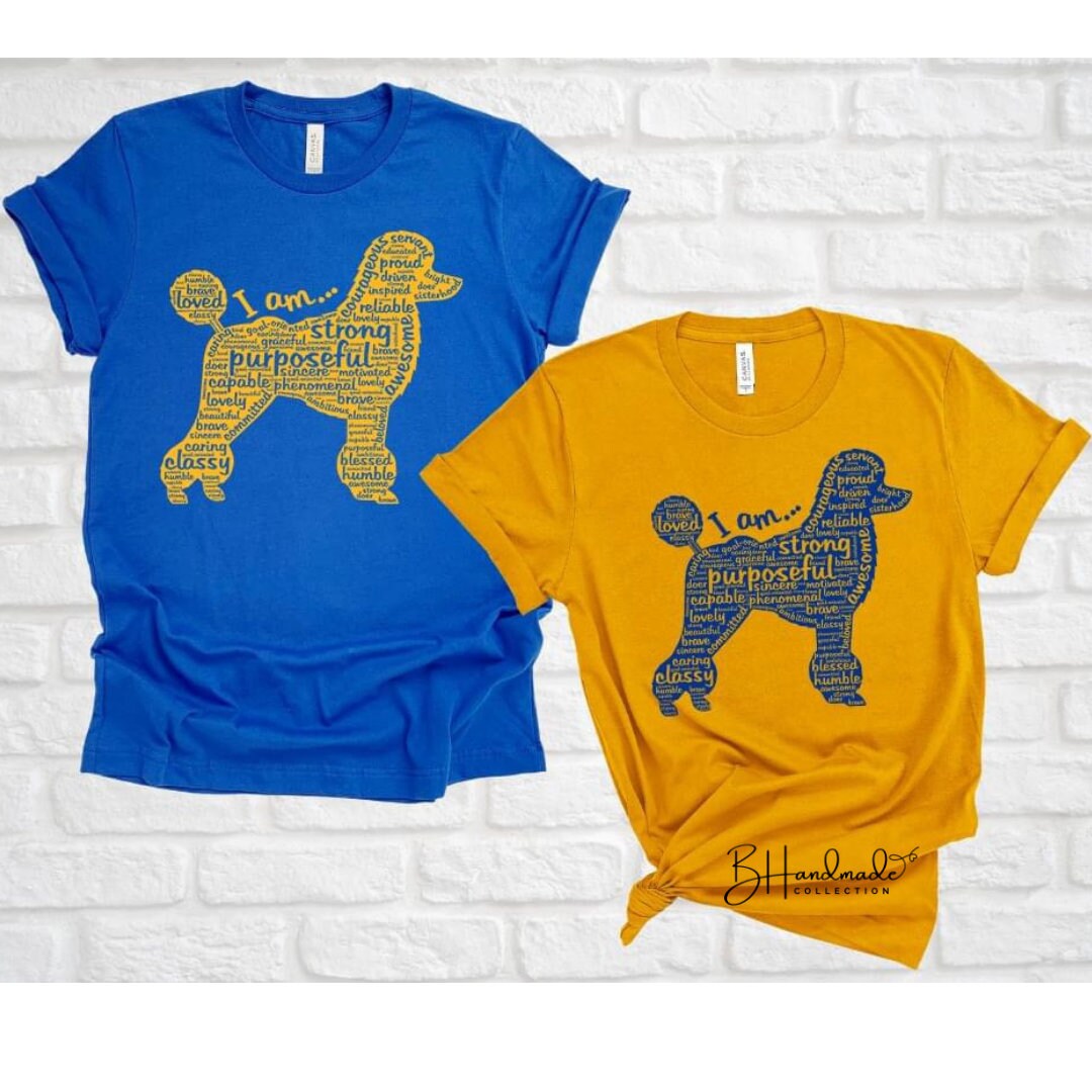 I Am Poodle Word Art Greek Sorority