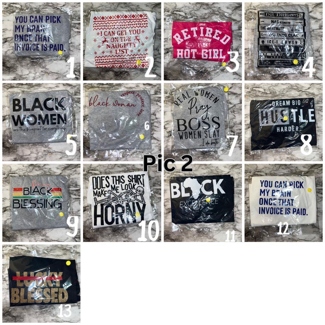 Clearance Graphic Tees – Funny, Cute, Streetwear | Sizes S–3X | Final Sale | Black-Owned Biz (EXTRA LARGE)