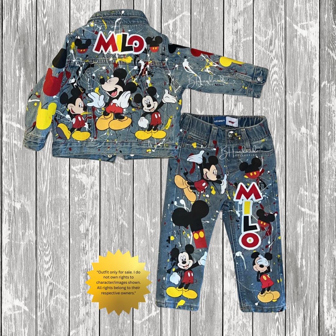 Classic Mouse Birthday Outfit β Red, Black & Yellow Theme β Custom Handmade Toddler Party Outfit β Overalls, Skirt, Shorts, or Tutu