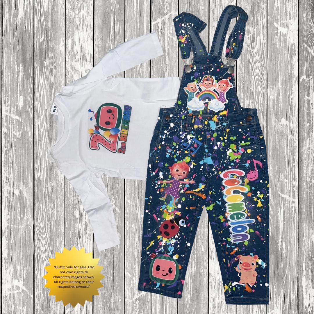 Colorful Music Birthday Outfit β Nursery Rhyme Theme β Custom Handmade Toddler Party Outfit β Overalls, Skirt, Shorts, or Tutu