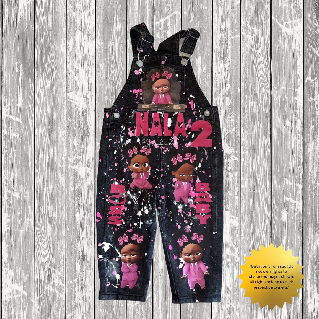 Little Boss Birthday Outfit β CEO-Inspired Theme β Custom Handmade Toddler Party Clothes β Overalls, Skirt, Shorts, or Tutu
