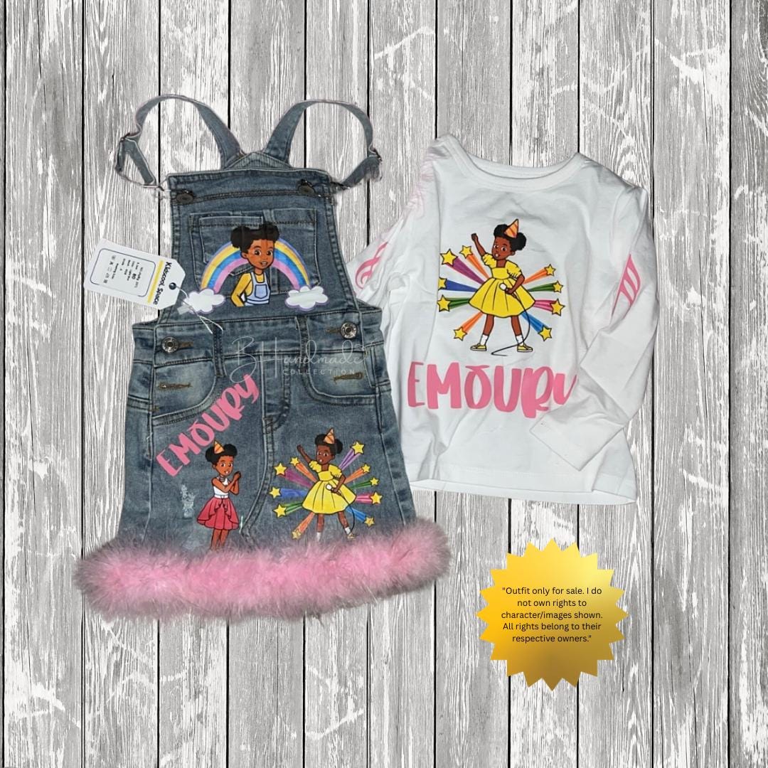 Musical-Inspired Birthday Outfit for Kids | Custom Toddler Party Outfit | Character-Inspired Handmade Overalls, Skirt, Shorts, or Tutu