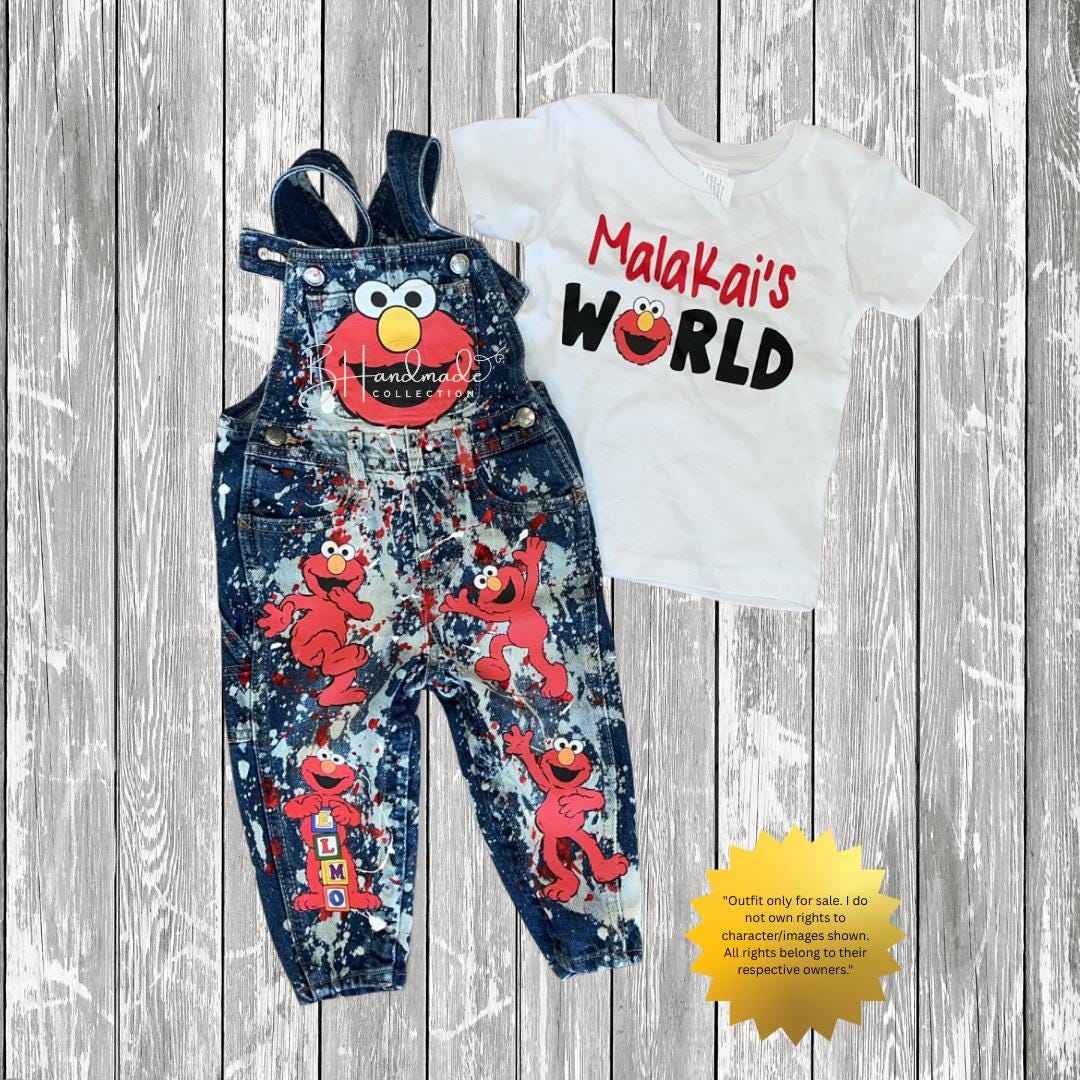 Red Monster Birthday Outfit β Furry Friend-Inspired Theme β Custom Handmade Toddler Party Outfit β Overalls, Skirt, Shorts, or Tutu