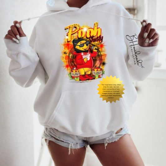 “Blinged Out Bear” Graphic Tee | Streetwear Money Bear Shirt | Urban Hip-Hop Style Drip Tee