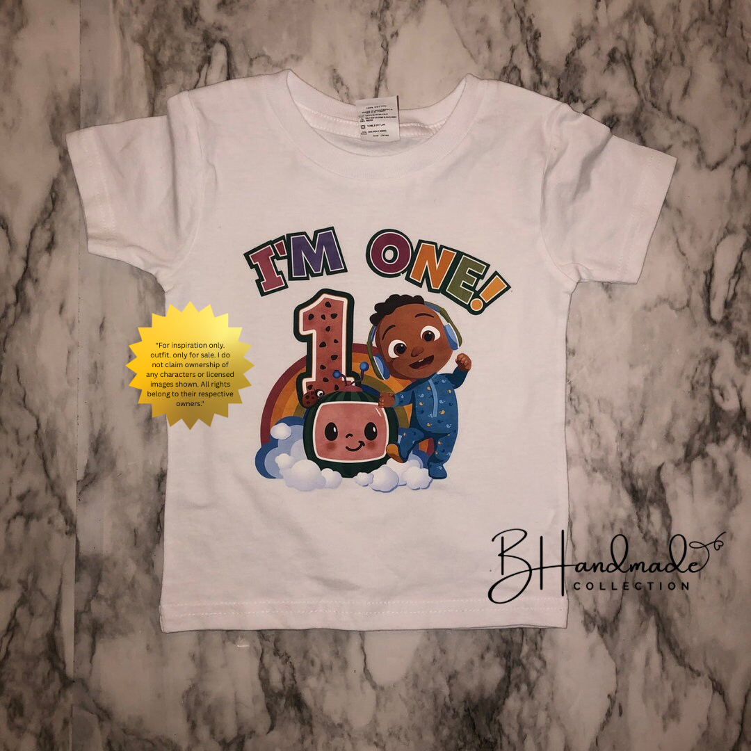 Family Birthday Shirts – Colorful Music Theme – Matching Handmade Tees for Toddler Birthday Boy & Family