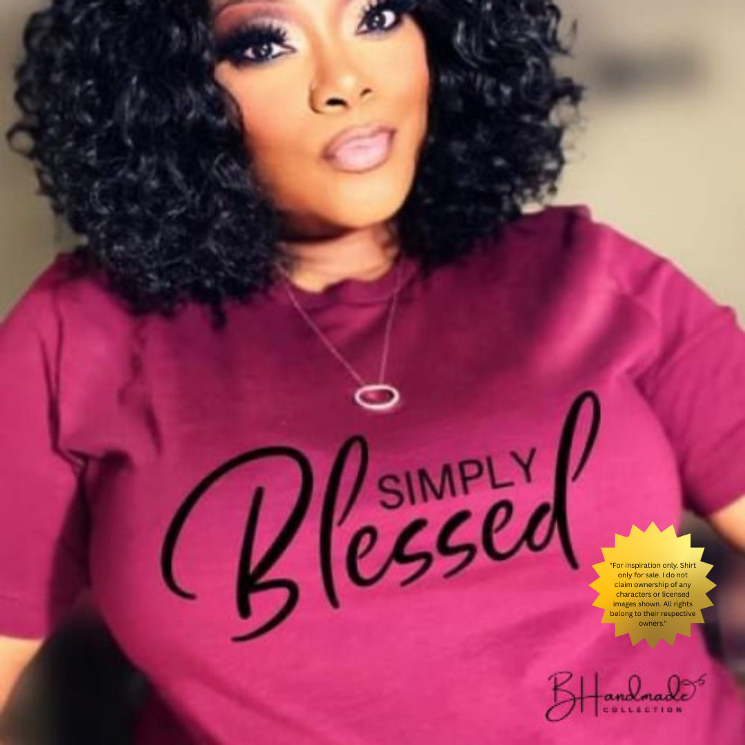 Simply Blessed Graphic Tee | Faith & Gratitude Unisex Shirt