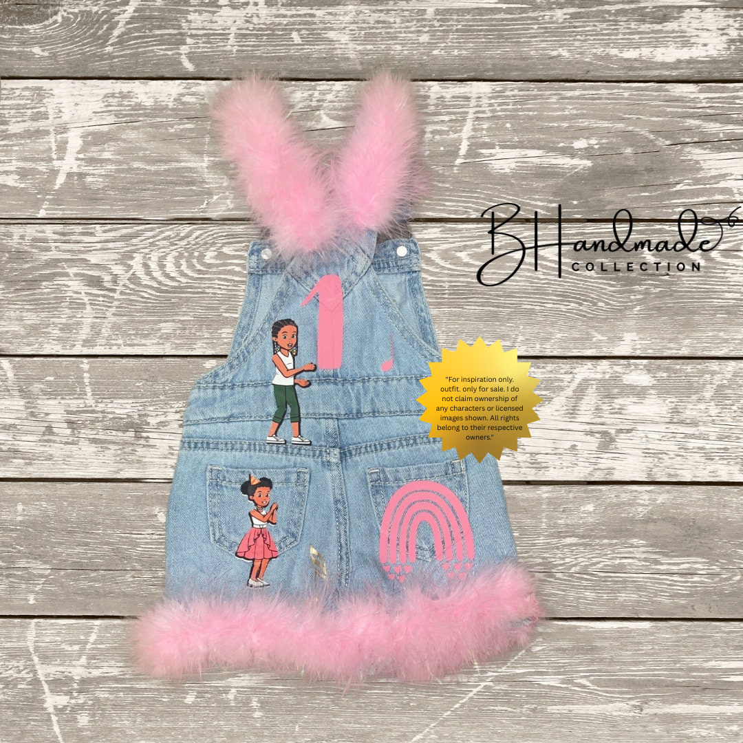 Musical-Inspired Birthday Outfit for Kids | Custom Toddler Party Outfit | Character-Inspired Handmade Overalls, Skirt, Shorts, or Tutu