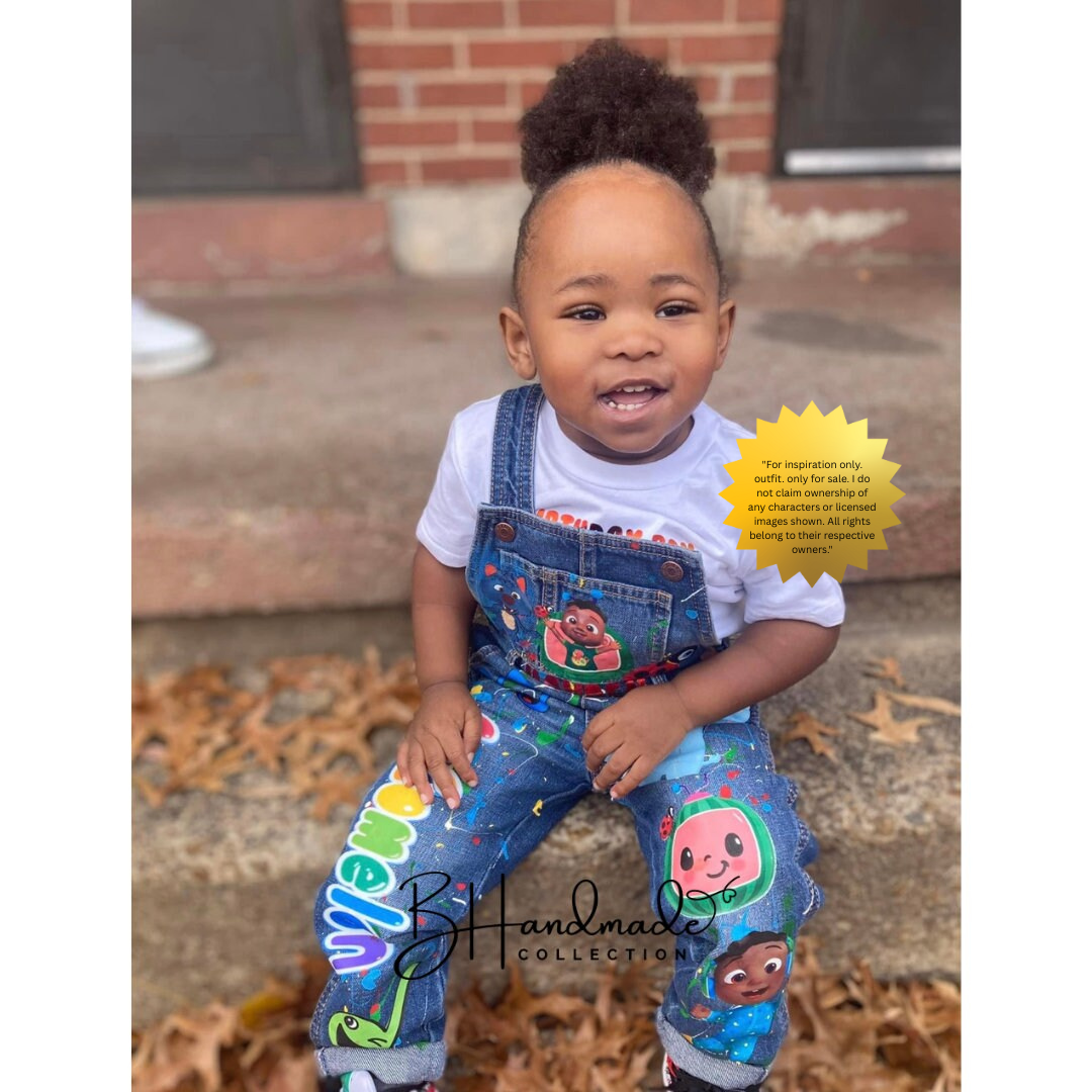 Colorful Music Birthday Outfit – Nursery Rhyme Theme – Custom Handmade Toddler Party Outfit – Overalls, Skirt, Shorts, or Tutu