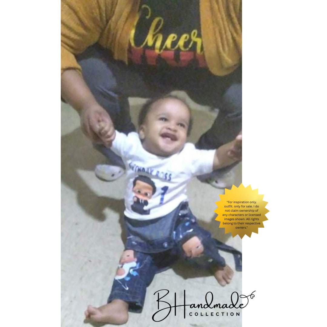 Little Boss Birthday Outfit – CEO-Inspired Theme – Custom Handmade Toddler Party Clothes – Overalls, Skirt, Shorts, or Tutu