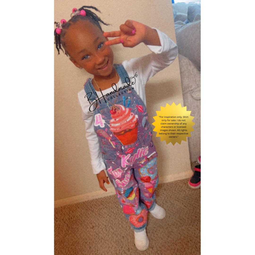 Custom “Two Sweet” Birthday Outfit – Candy Theme – Skirt, Shorts, Overalls, or Tutu – Can Be Made for “One Sweet,” “Three is Sweet,” or “Four Ever Sweet”