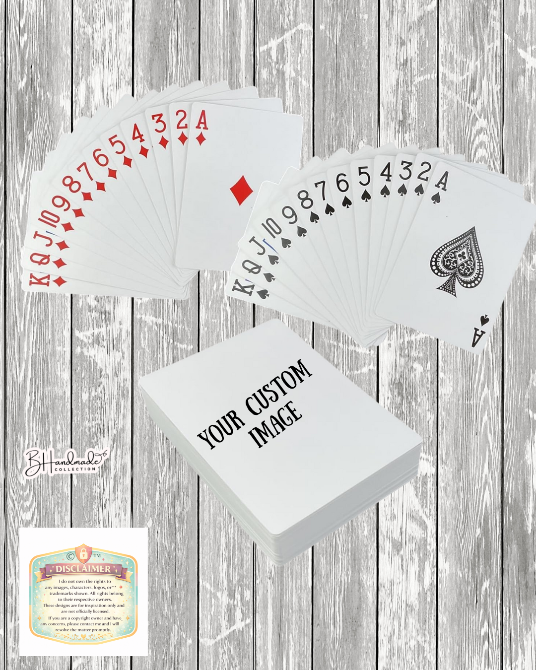 Custom Photo Playing Cards | Personalized Deck with Your Image | Unique Gift for Couples, Friends & Family