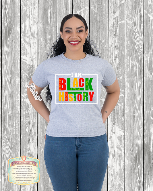 I Am Black History Statement Tee | Unisex & Youth Sizes