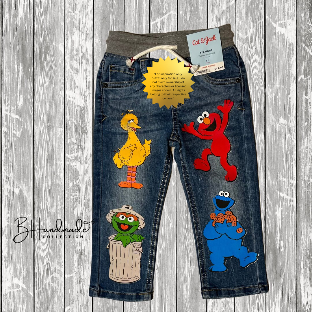 Custom Colorful Monster Birthday Outfit – Overalls with Paint Splatter – Inspired Toddler Party Clothes