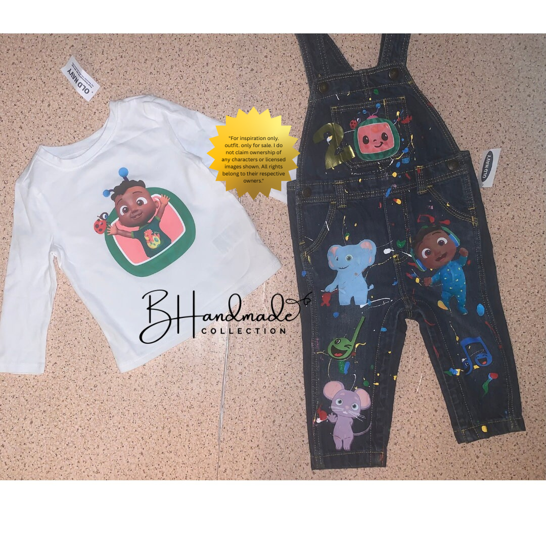 Colorful Music Birthday Outfit – Nursery Rhyme Theme – Custom Handmade Toddler Party Outfit – Overalls, Skirt, Shorts, or Tutu