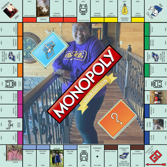 Custom Love Board Game | Personalized Property-Style Game with Photos, Money & Cards | Valentine’s Gift for Couples