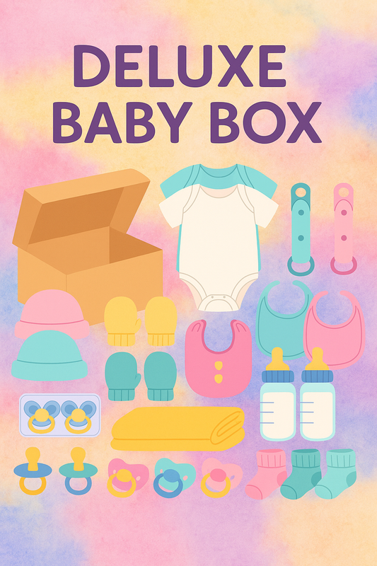 Deluxe Baby Box | Personalized Newborn Gift Set | Custom Baby Essentials | Baby Shower Bundle