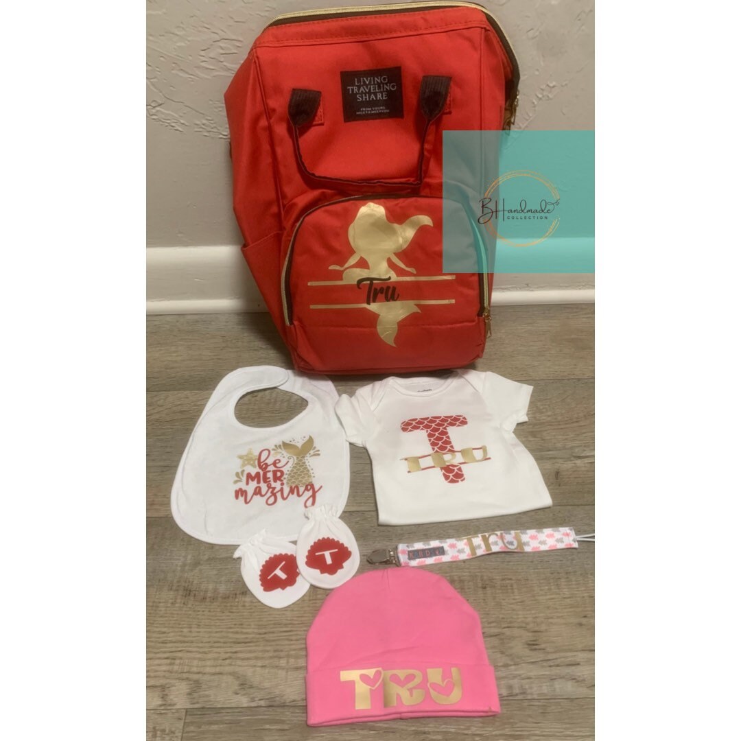 Mini baby diaper bag set