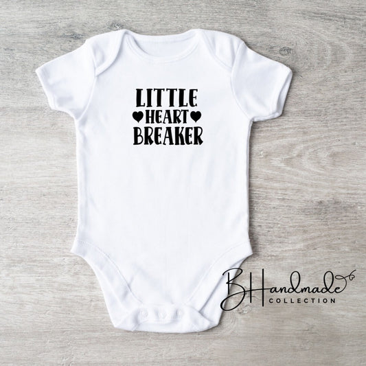 Little heart breaker shirt onesie bib