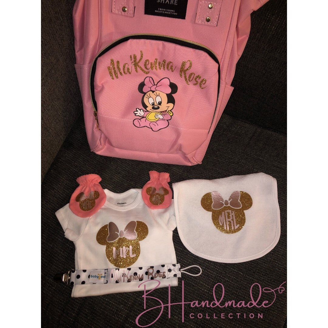 Mini baby diaper bag set