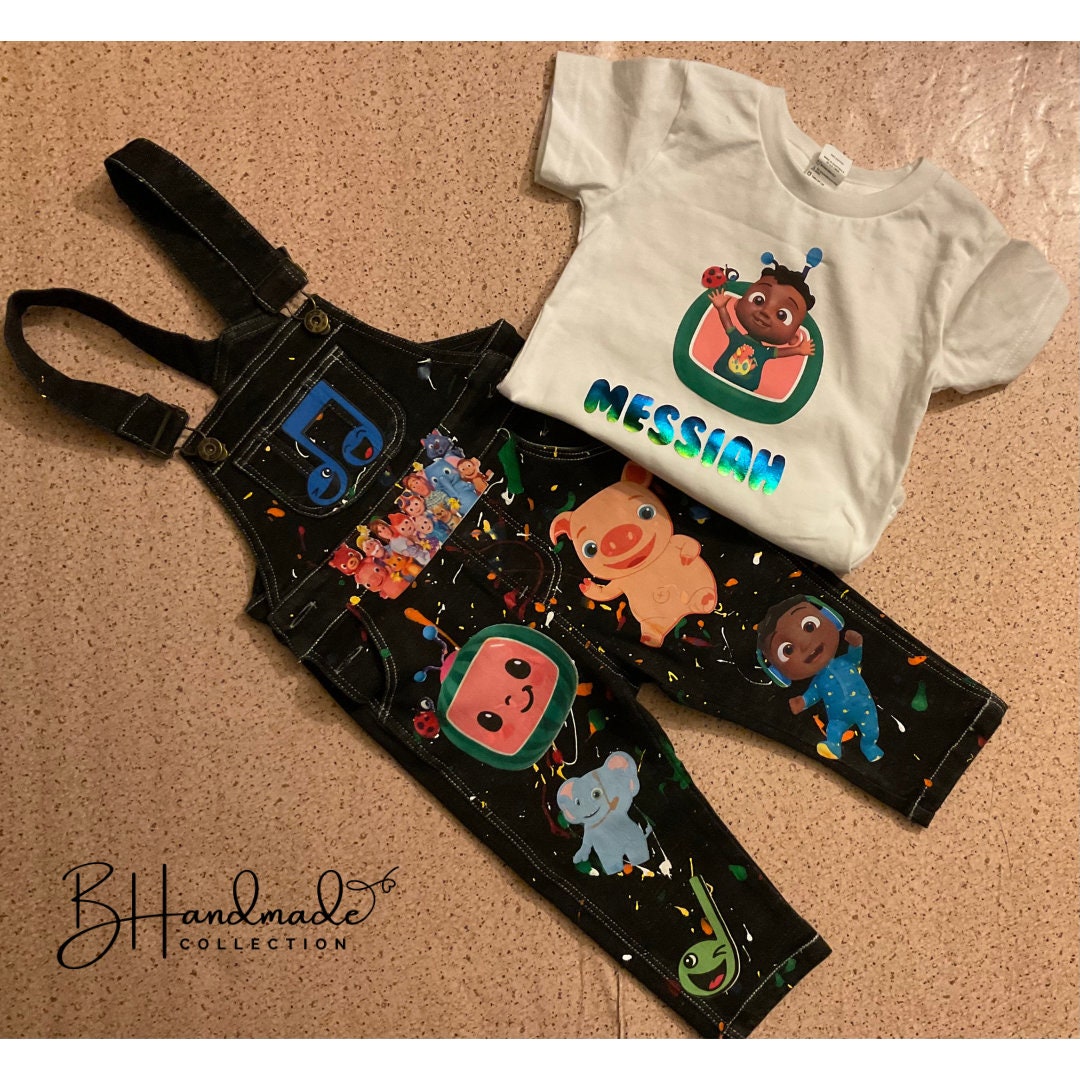 Custom melon inspired overall outfit