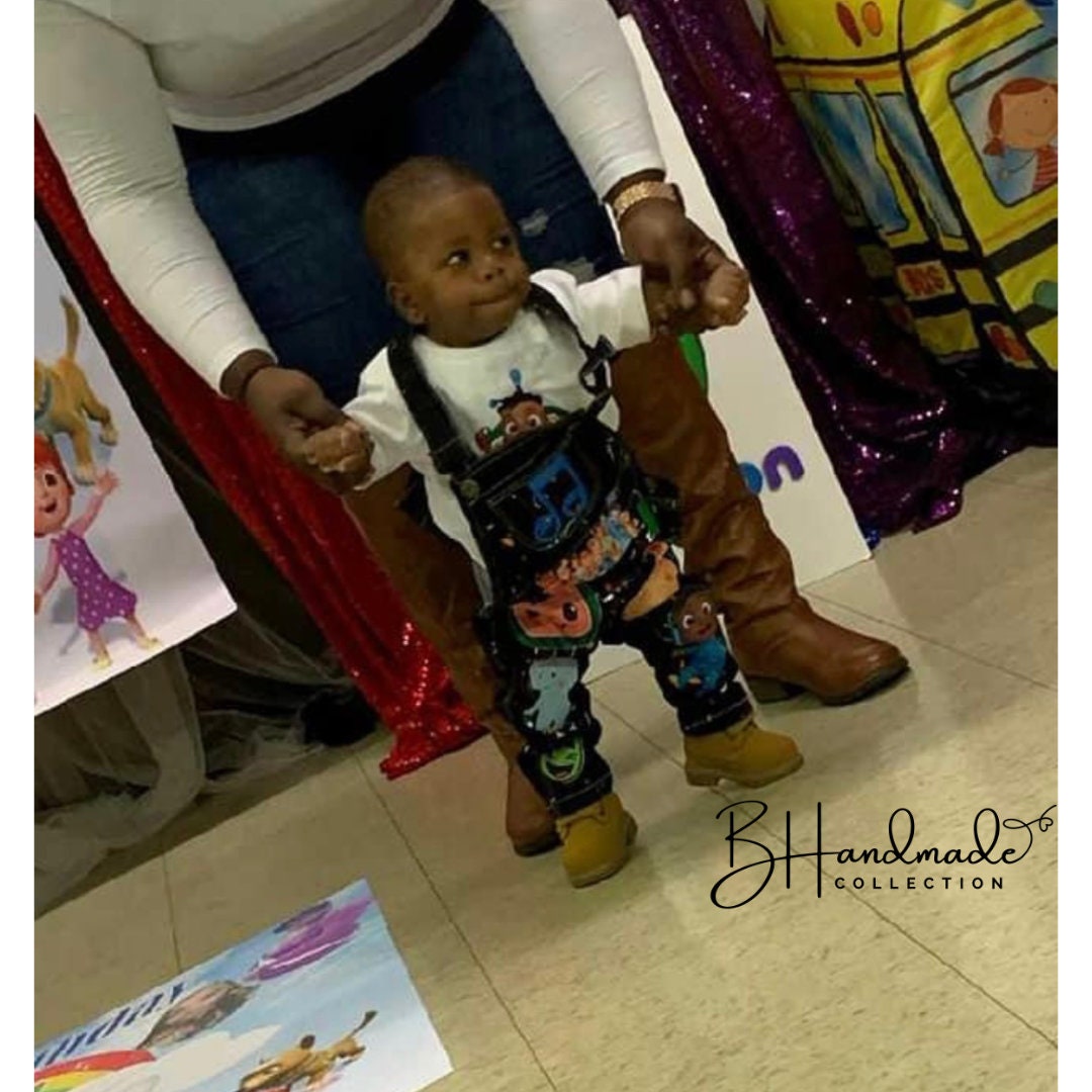 Custom melon inspired overall outfit