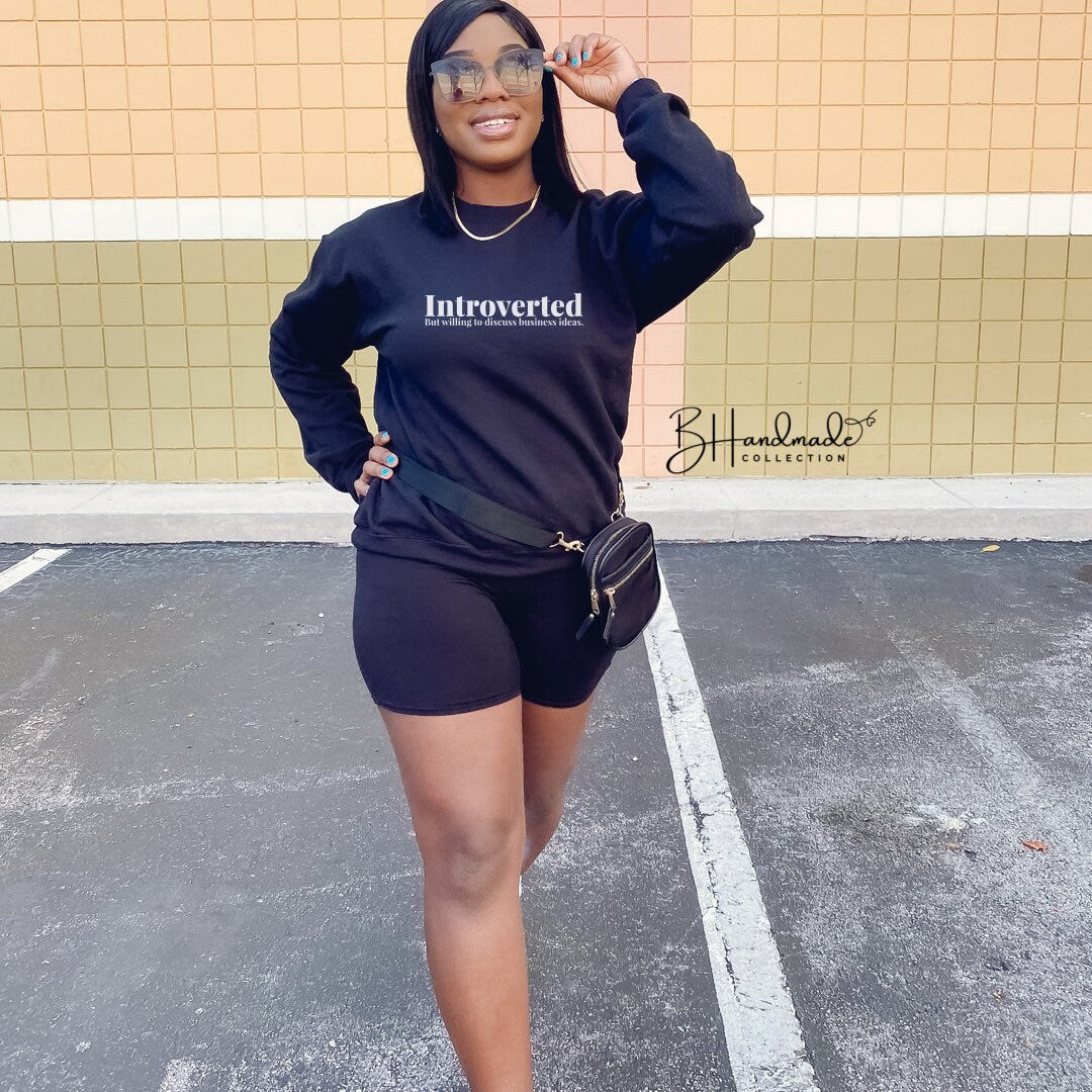 Introverted ceo business owner graphic tee shirt