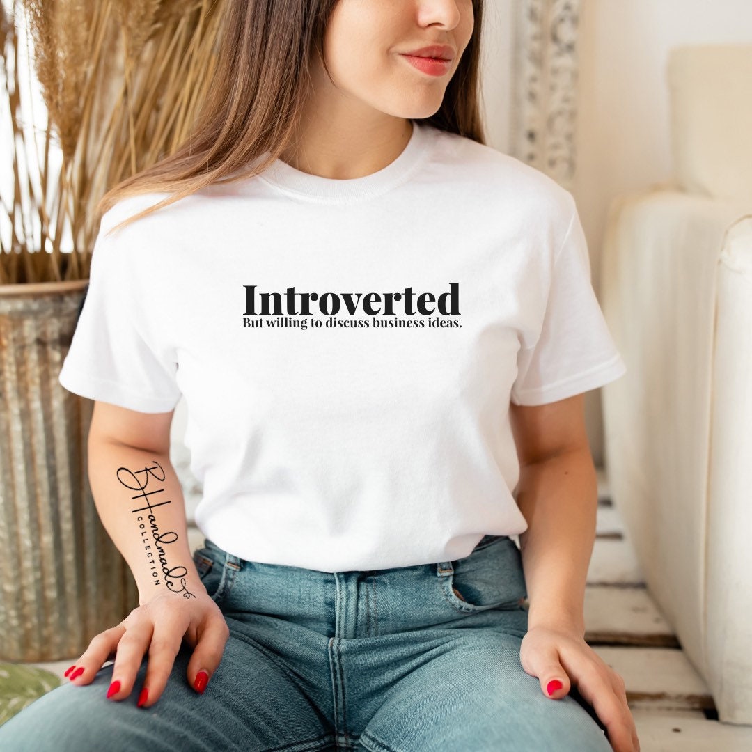Introverted ceo business owner graphic tee shirt