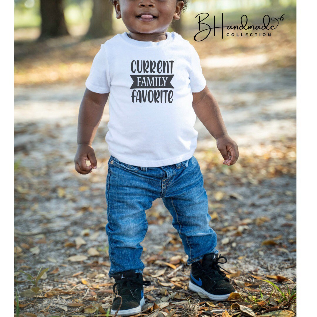 Currently the family favorite funny toddler baby shirt