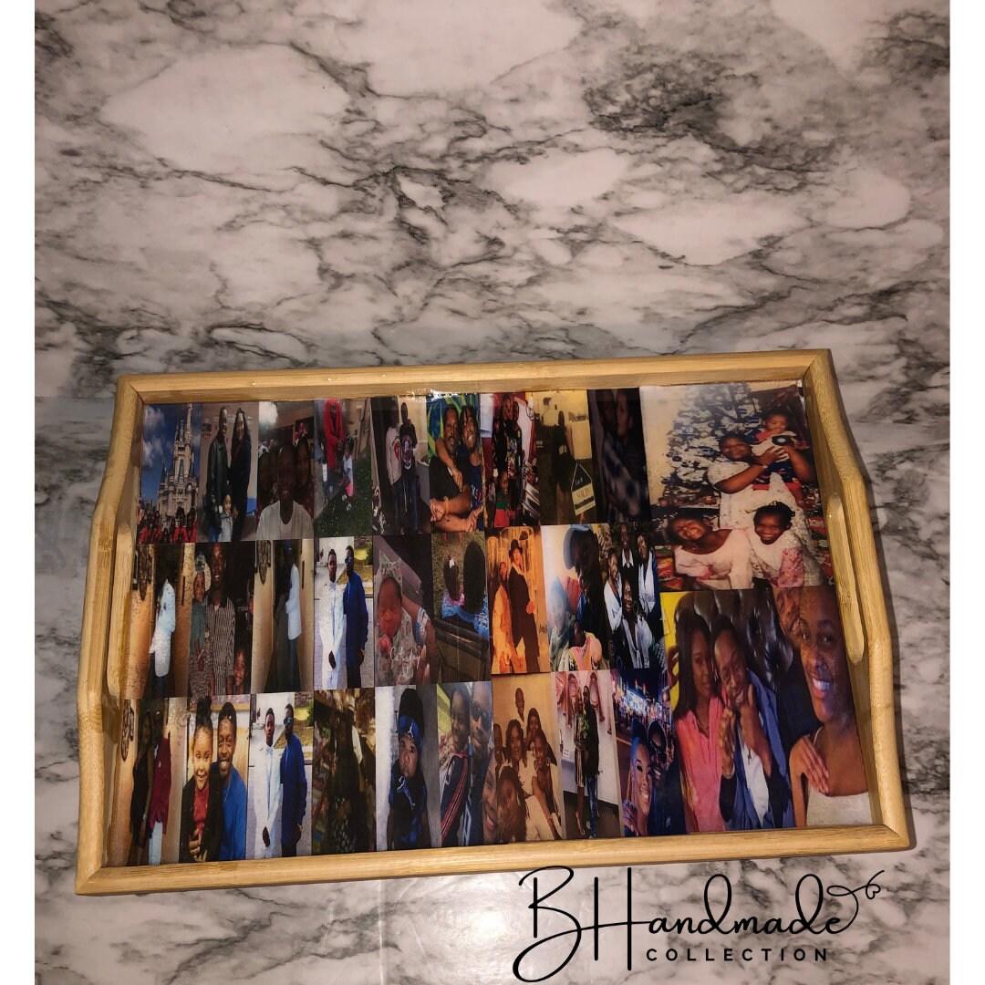 custom photo serving tray