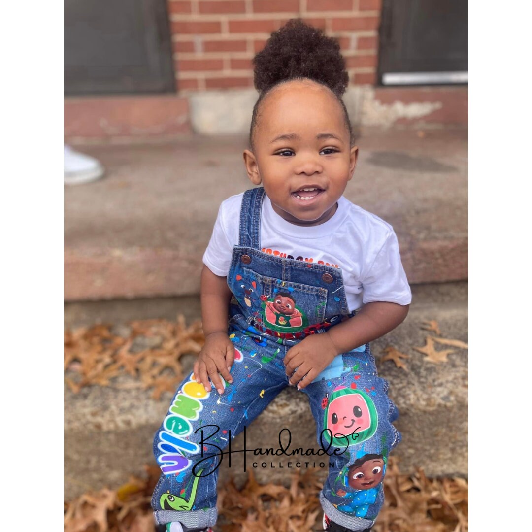 Custom melon inspired overall outfit