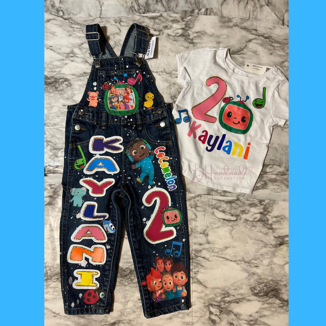 Custom melon inspired overall outfit