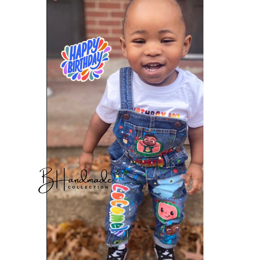 Custom melon inspired overall outfit