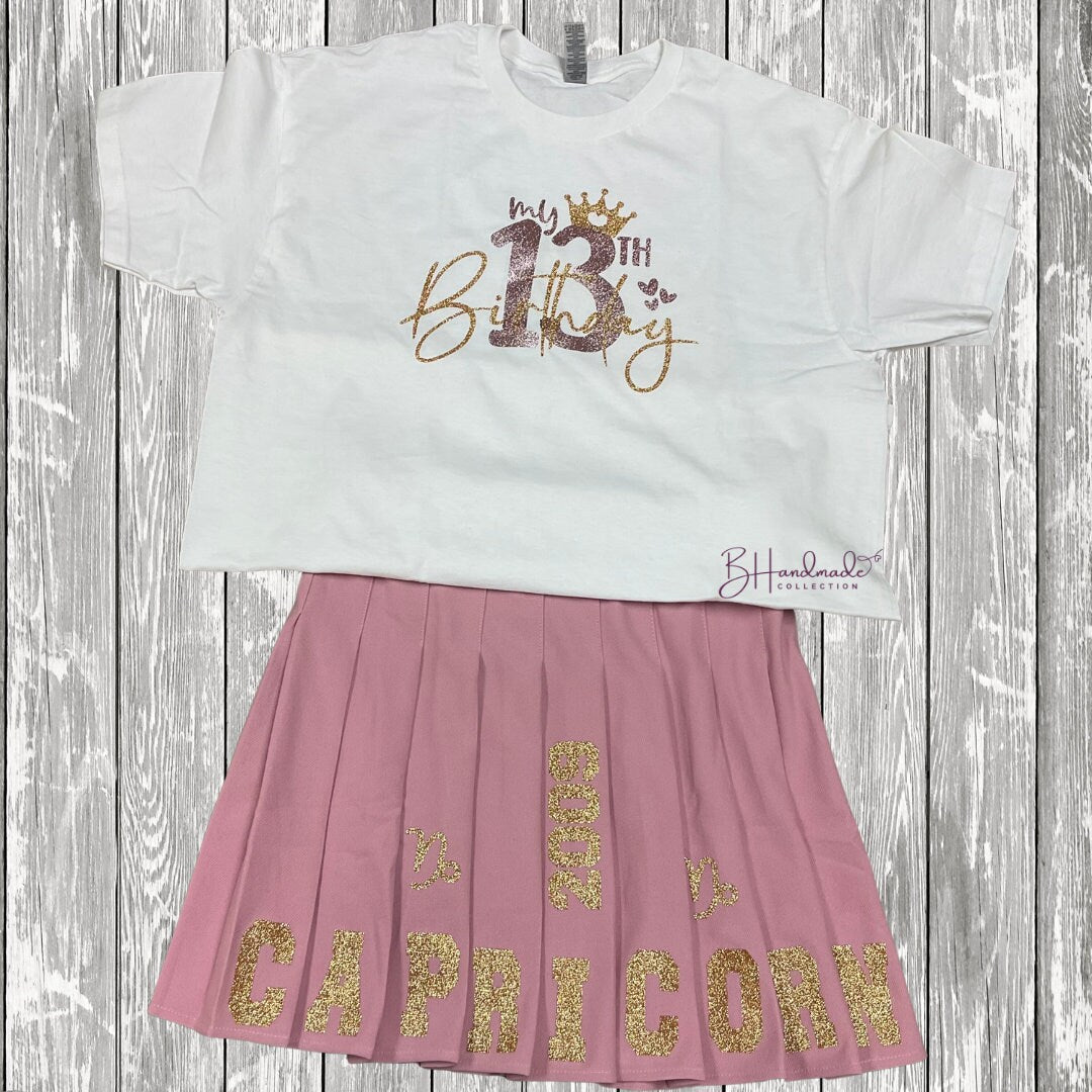 Custom cheerleader tennis senior varsity skirt outfit