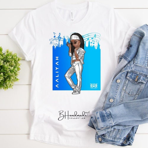 Aaliyah memorial tribute inspired tee
