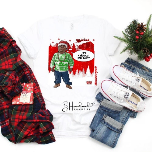 Biggie tribute inspired It’s Christmas Baby Baby graphic tee
