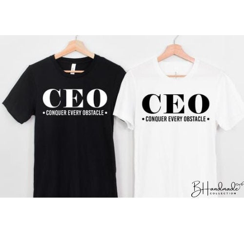 CEO Conquer Every Obstacle graphic tee
