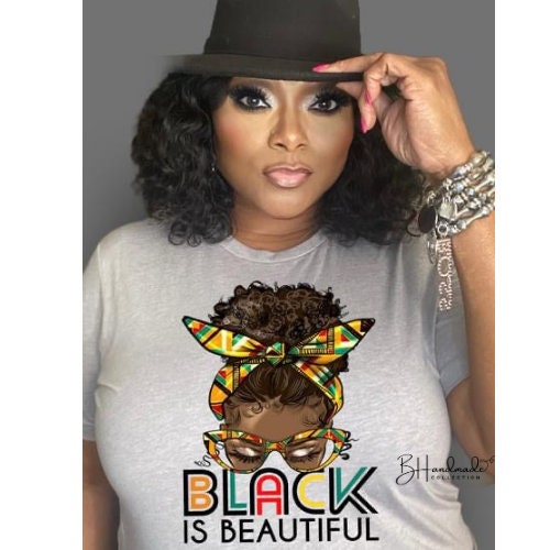 Afro Black Is Beautiful Girl graphic tee
