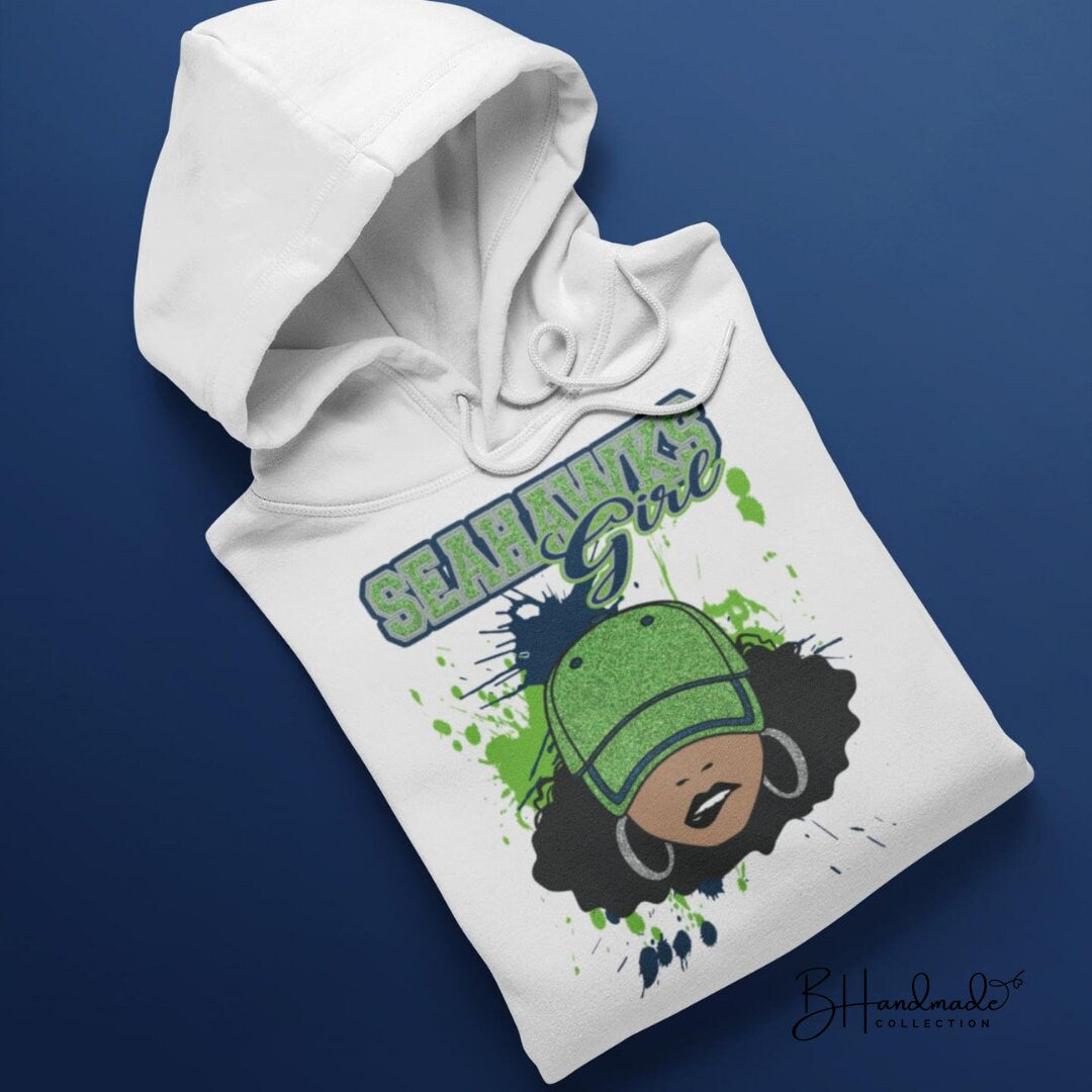 Football Team Fan Diva Hat Girl Graphic Tee