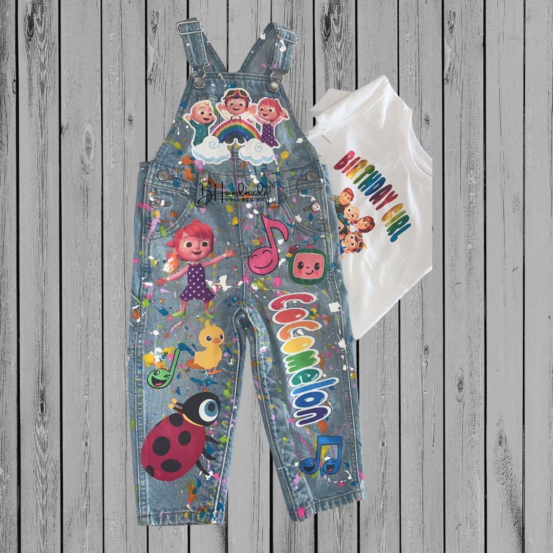 Custom melon inspired overall outfit