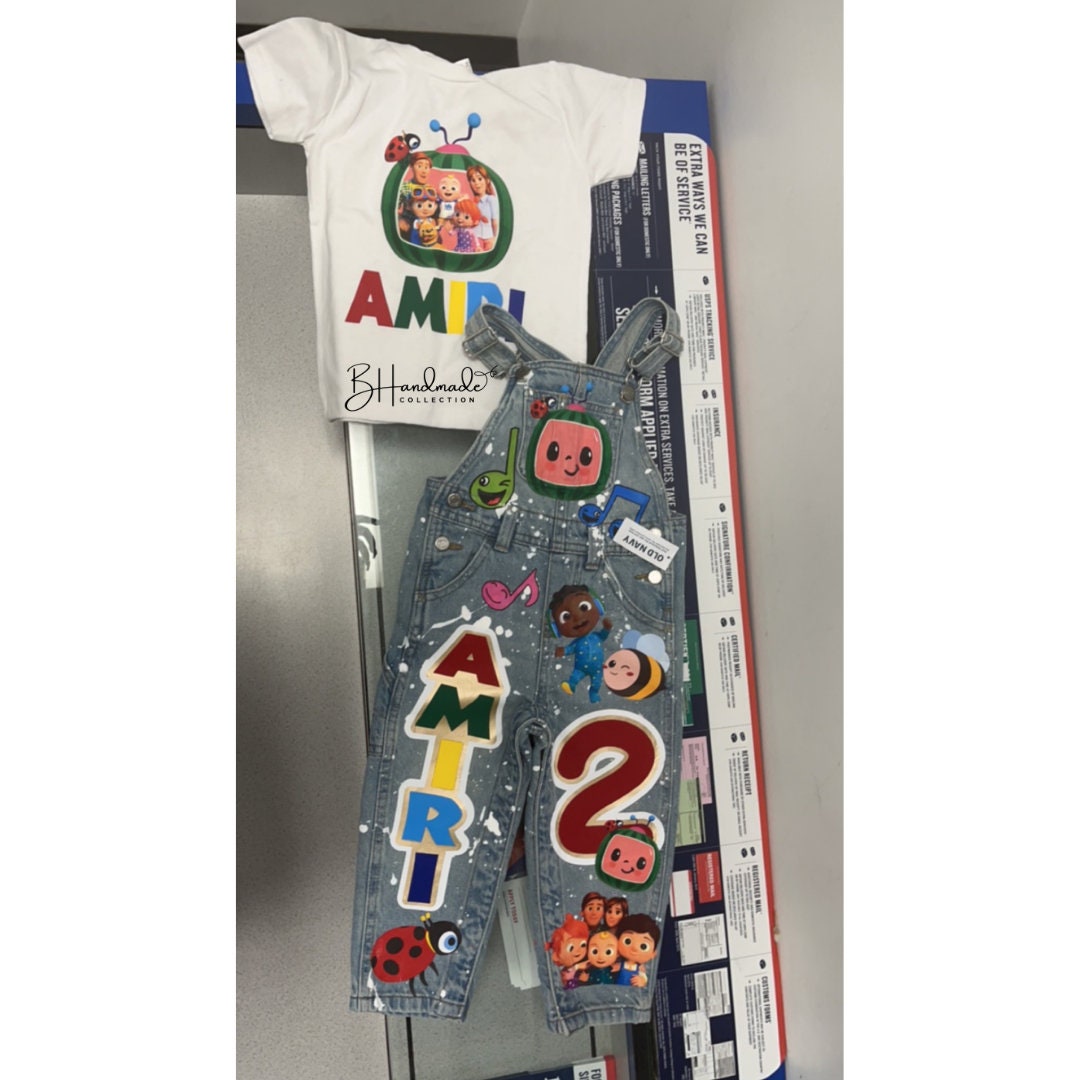 Custom melon inspired overall outfit