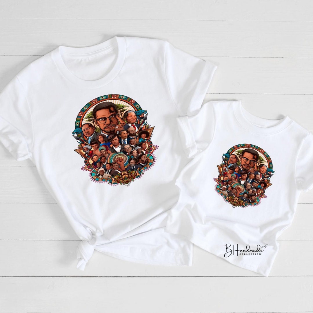 Black History Month Activist Collage graphic tee