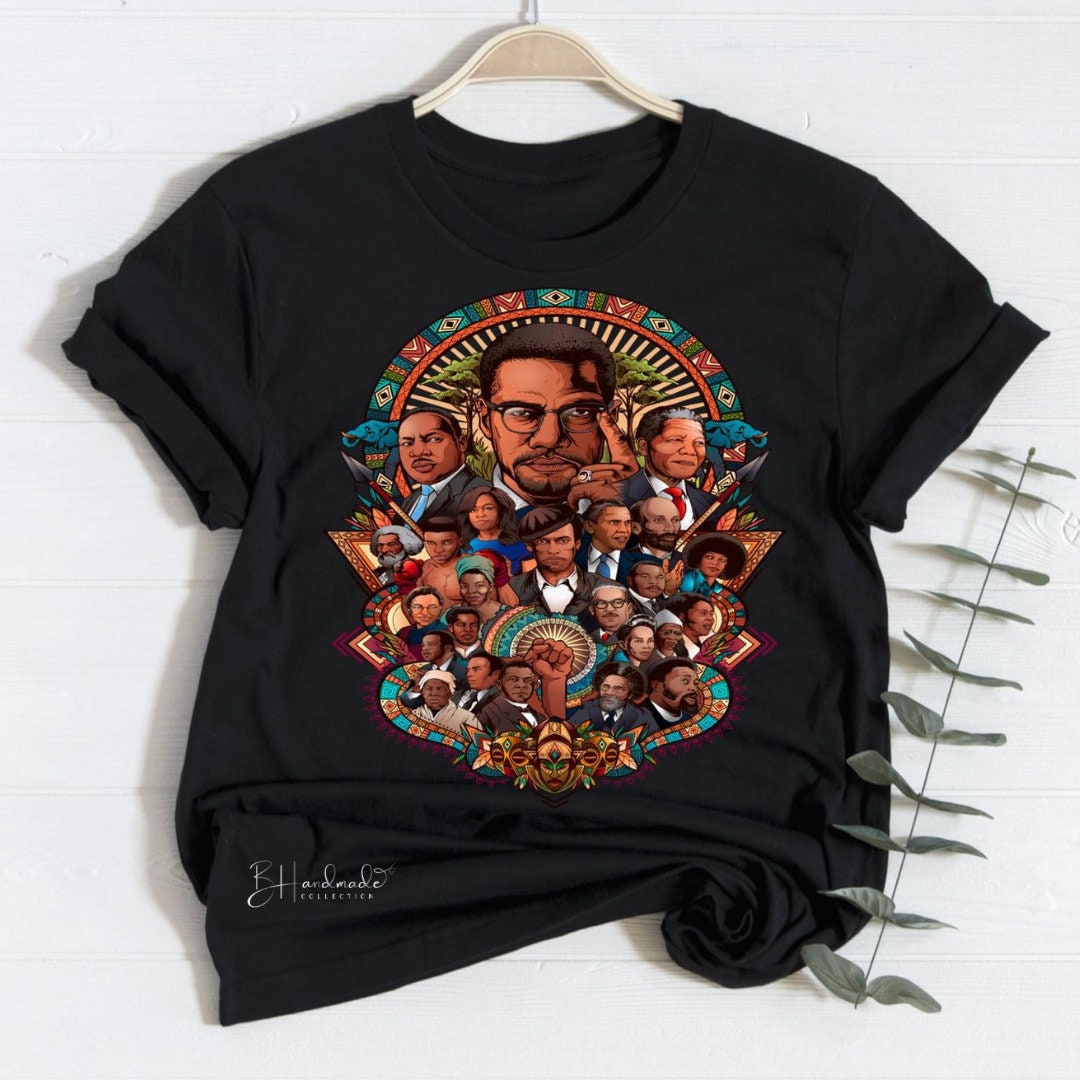 Black History Month Activist Collage graphic tee