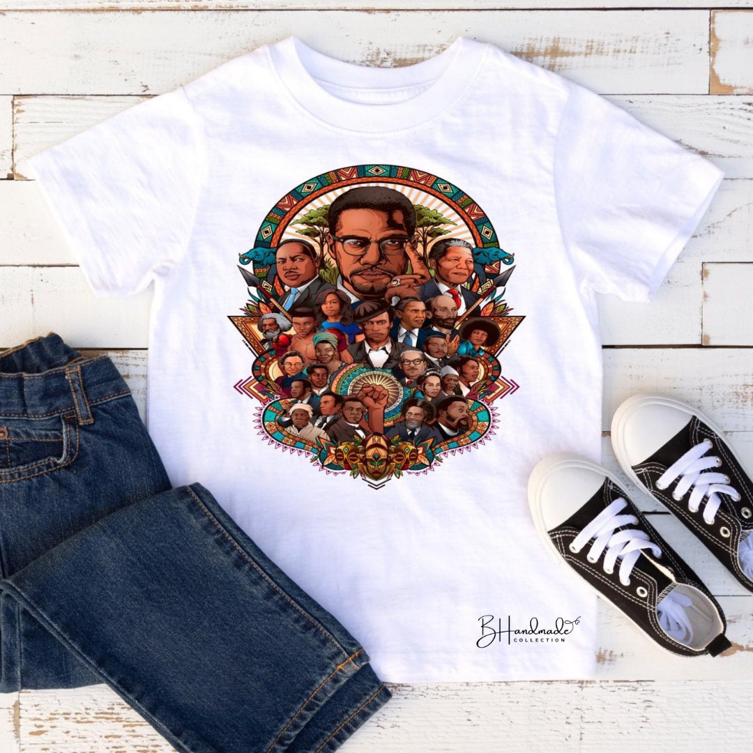 Black History Month Activist Collage graphic tee