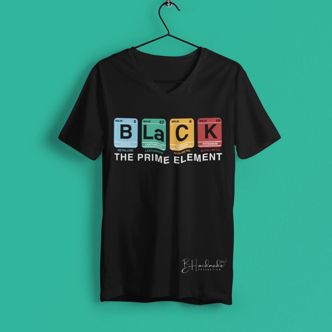 Black the prime element 2 graphic tee print